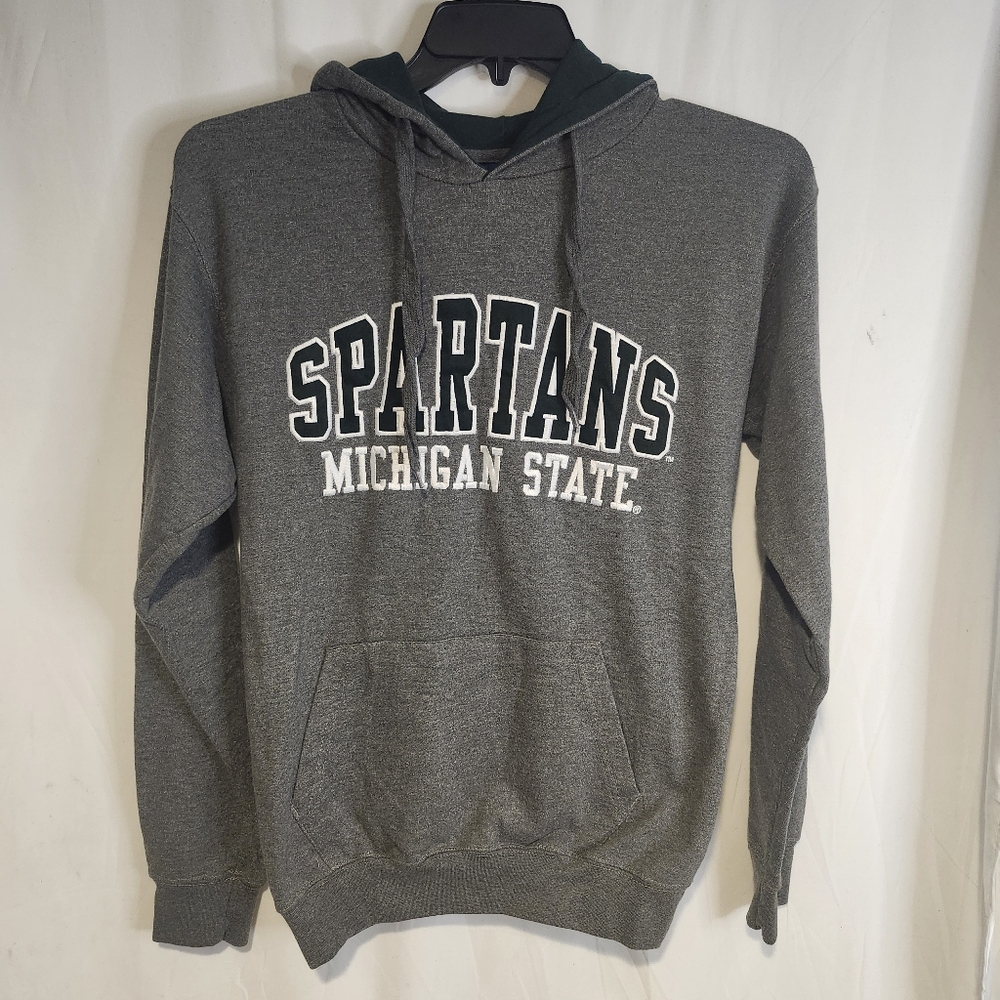 Michigan State Spartans Gray XL Extra Large Athletic School Pullover Hoodie - Picture 1 of 8